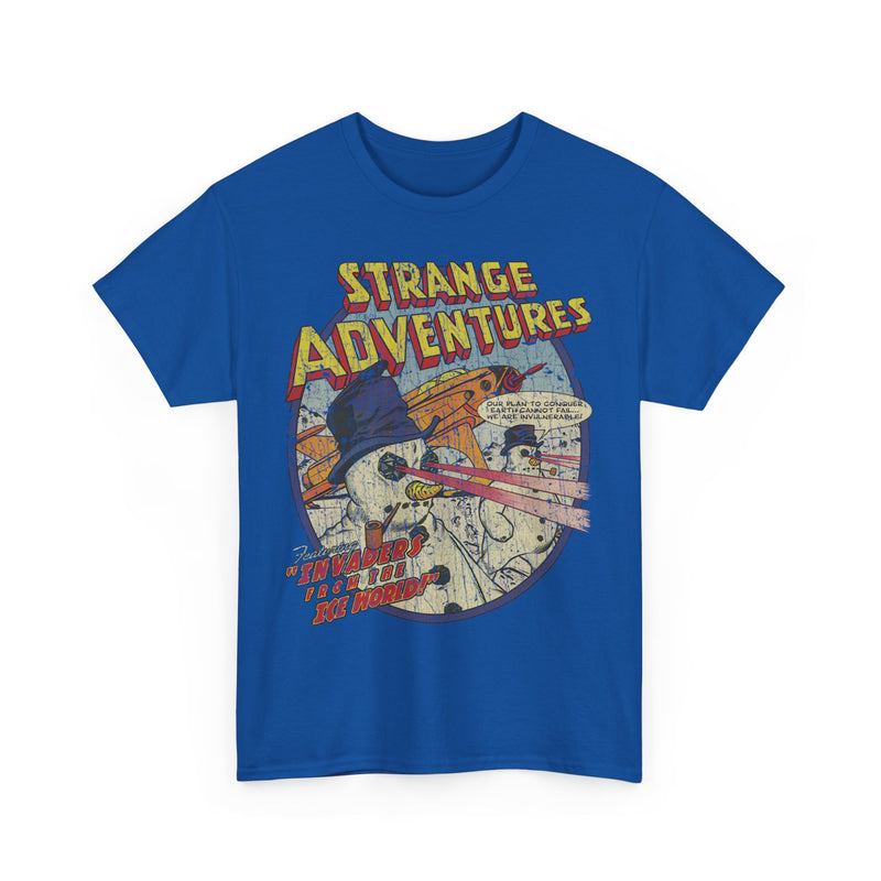 Load image into Gallery viewer, Invaders From The Ice World Strange Adventures Comic Book T-shirt
