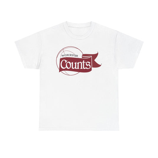 Worcester Counts Basketball 1989 Massachusetts T-shirt