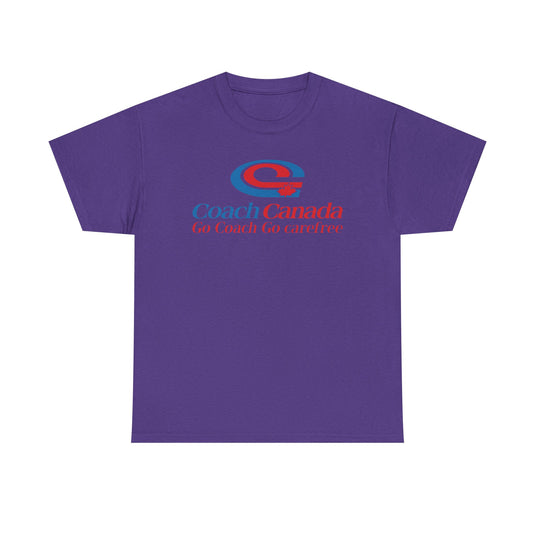 Coach Canada Go Coach Go Carefree Logo Graphic T-Shirt Rare Defunct Brand Tee