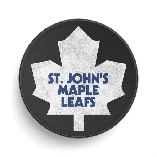 St Johns Maple Leafs Nostalgic Retro Hockey Puck