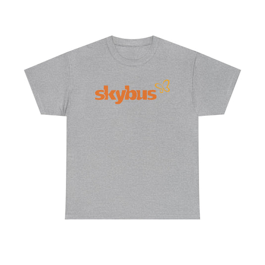 Skybus Australian Low Cost Carrier Orange Butterfly Logo Airline T-shirt