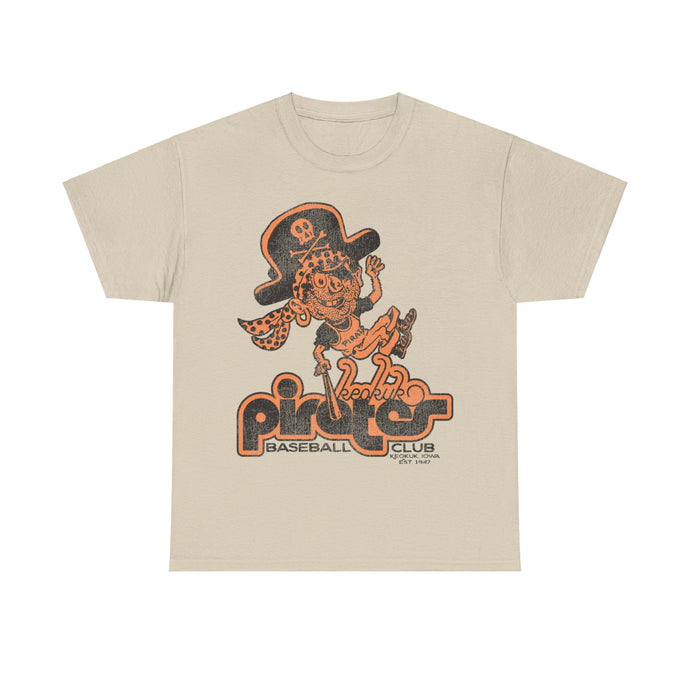 Keokuk Pirates Nostalgic Retro Baseball Team T-shirt