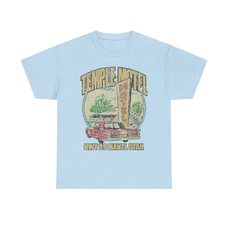 Load image into Gallery viewer, Temple Motel Manti Utah 1959 Hwy 89 T-shirt
