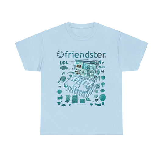 Friendster Early Social Networking Website Nostalgic Internet T-Shirt