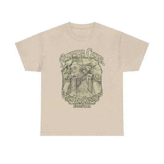Panama Canal Open For Business 1914 Advertising T-shirt