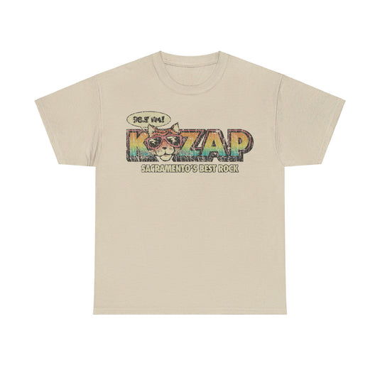 KZAP Sacramento California Cool Cat 98.5 FM Radio Station T-shirt