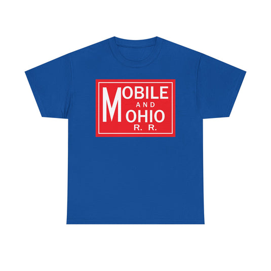 Mobile Ohio Railroad Vintage Train Railway Logo T-Shirt