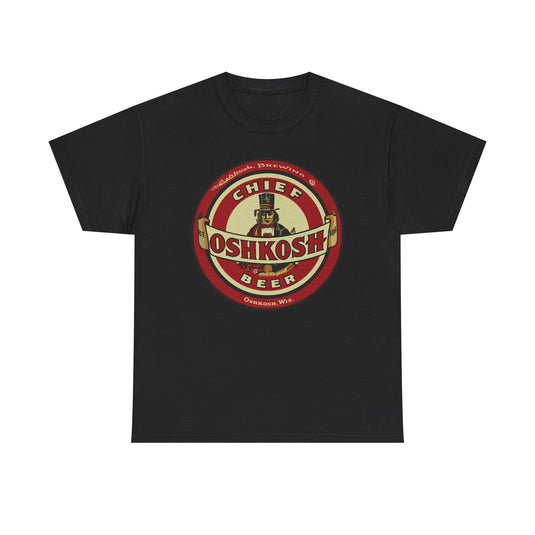 Oshkosh Beer Chief Logo Brewing Co Wisconsin T-Shirt