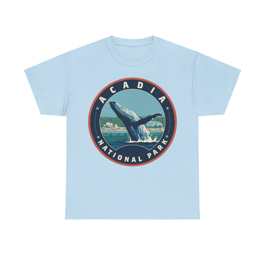 Acadia National Park Maine Round Logo T-shirt