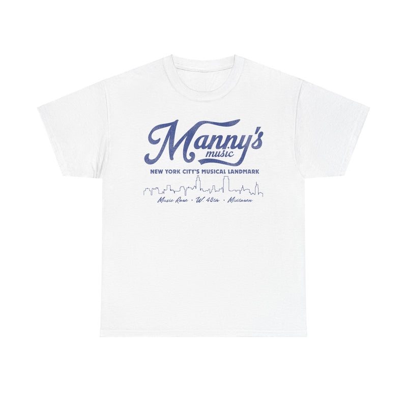 Load image into Gallery viewer, Mannys Music Store New York City Retro Nostalgic T-shirt
