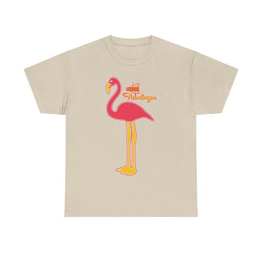 Miami Beach Flamingos Nostalgic Retro Baseball Team T-shirt