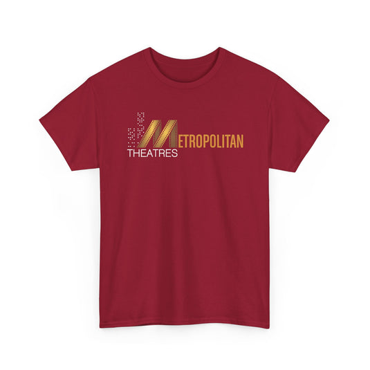Metropolitan Theaters Film Strip Logo T-Shirt Movie Cinema Tee