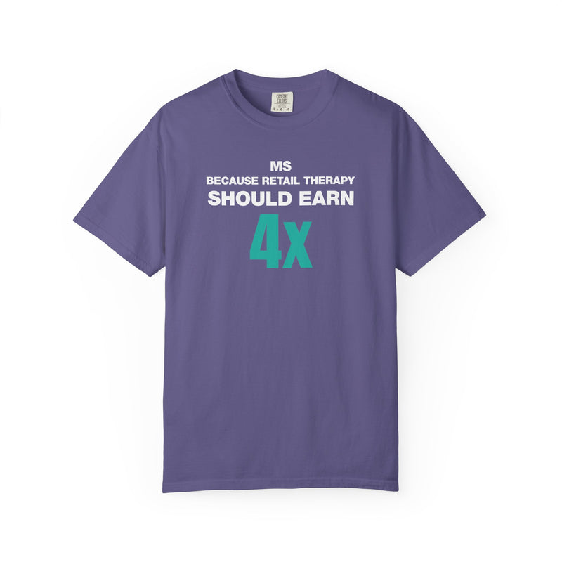 Load image into Gallery viewer, Manufactured Spend 4x Credit Card Points Miles Travel Teal T-shirt
