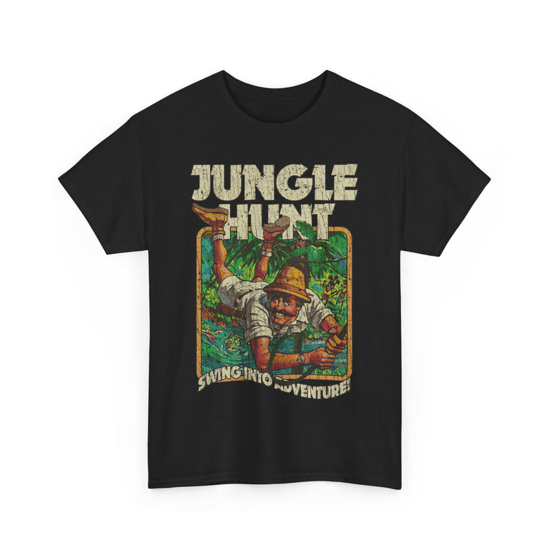 Load image into Gallery viewer, Jungle Hunt Swing Into Adventure 1982 Video Game T-shirt
