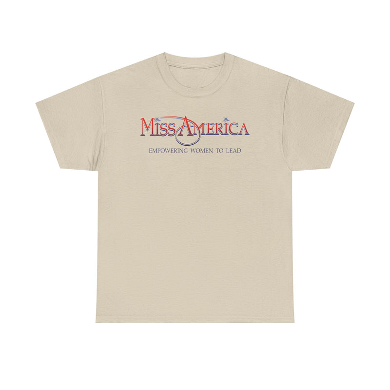 Load image into Gallery viewer, Miss America Empowering Women To Lead T-Shirt Pageant Logo Tee
