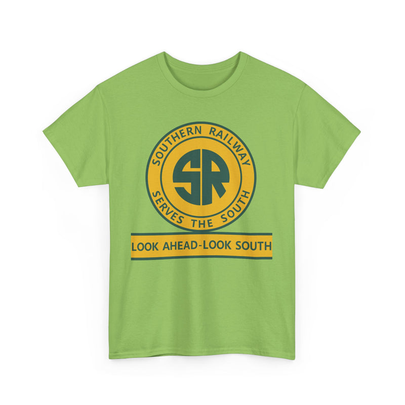 Load image into Gallery viewer, Southern Railway Serves The South Vintage Railroad Logo T-Shirt
