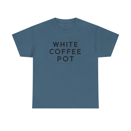 White Coffee Pot T-Shirt - Restaurant Industry Defunct Logo Tee