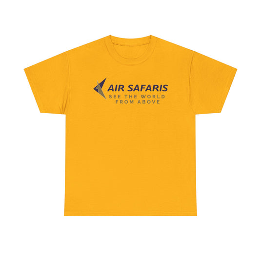 Air Safaris See the World From Above Vintage Airline Logo Aviation T-shirt