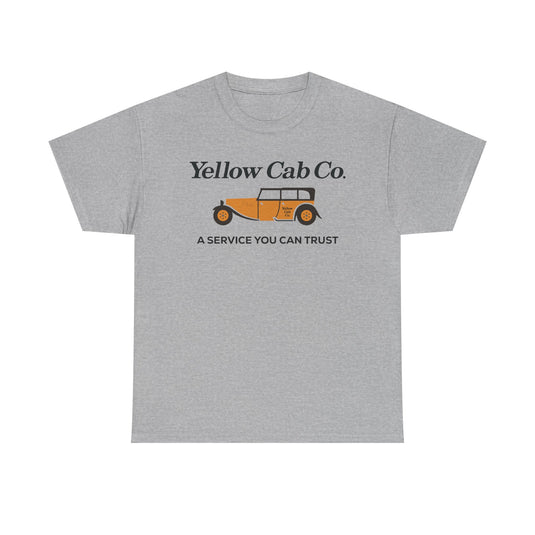 Yellow Cab Co A Service You Can Trust Vintage Taxi Logo Retro T-shirt
