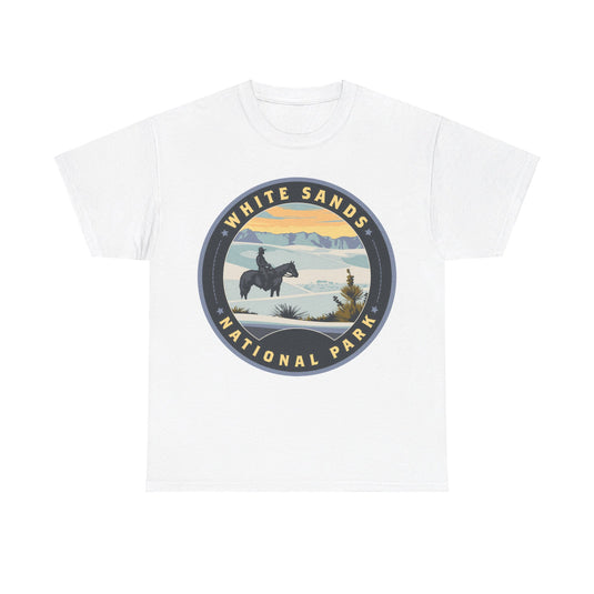 White Sands National Park New Mexico Round Logo T-shirt