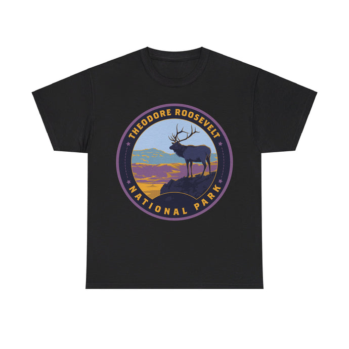 Theodore Roosevelt National Park North Dakota Round Logo T-shirt