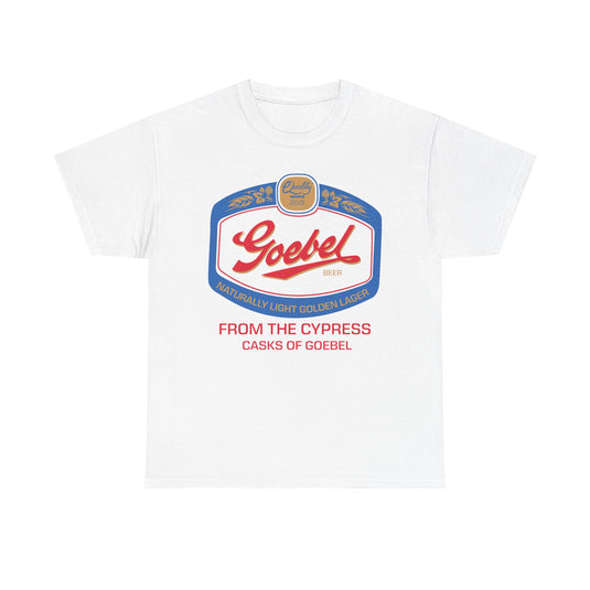Goebel Beer Quality Since 1875 Logo Cypress Casks Detroit Michigan T-Shirt