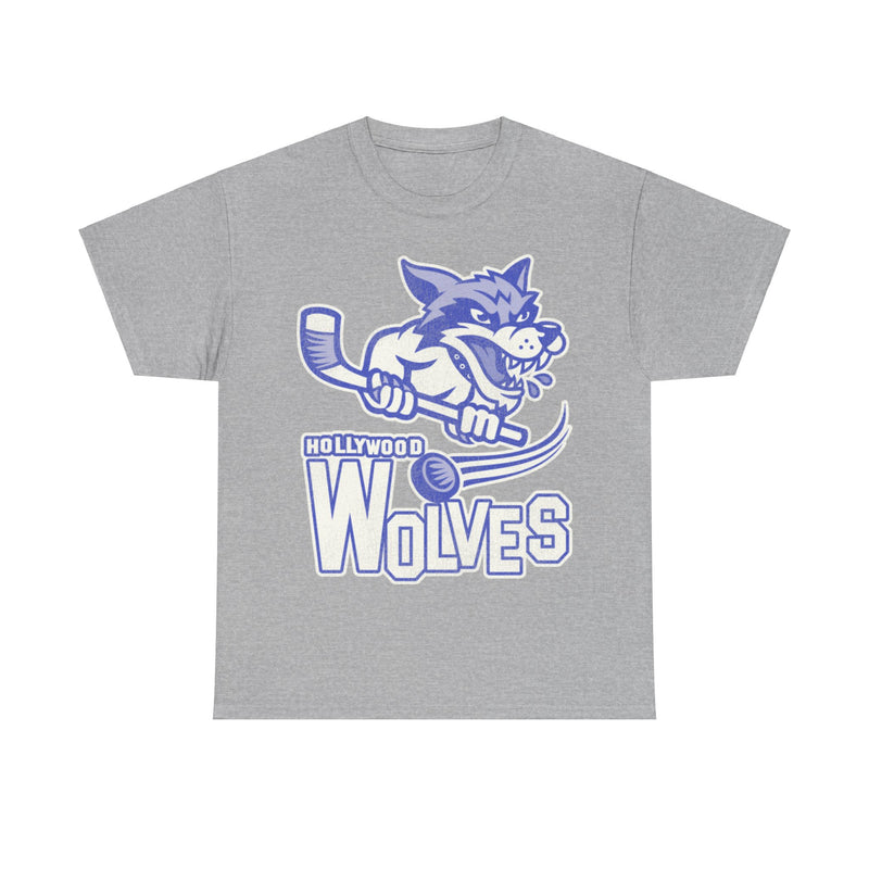 Load image into Gallery viewer, Hollywood Wolves Hockey Team Nostalgic Logo T-shirt
