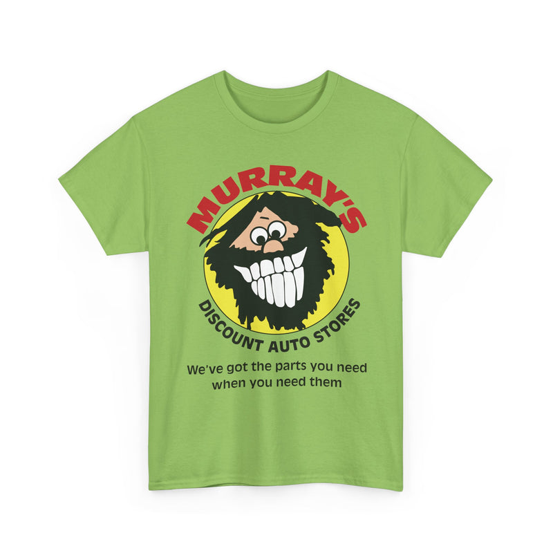 Load image into Gallery viewer, Murray's Discount Auto Stores Bearded Mascot We've Got The Parts T-shirt
