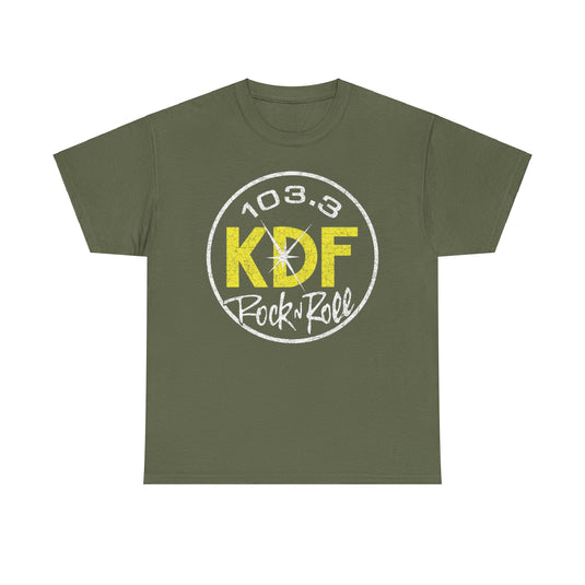 KDF 103 Pure Rock 1970 Radio Station Nostalgic T-shirt