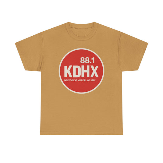 KDHX 88.1 FM T-Shirt - Radio Broadcasting Industry Station Logo Tee