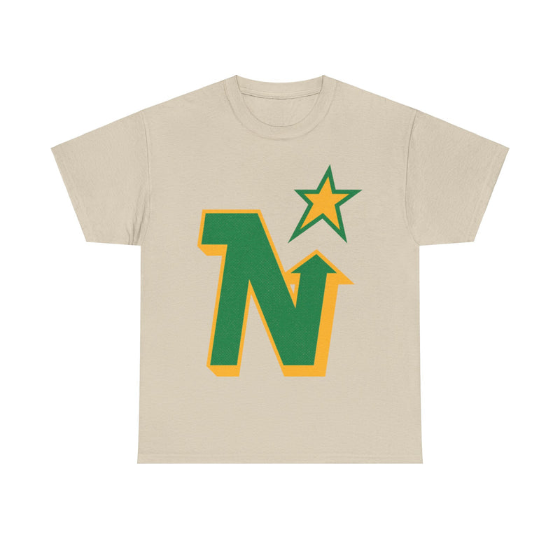 Load image into Gallery viewer, Minnesota North Stars Hockey 1991 Nostalgic Logo T-shirt
