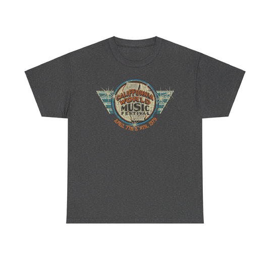 CaliFFornia World Music Festival 1979 Nostalgic T-shirt