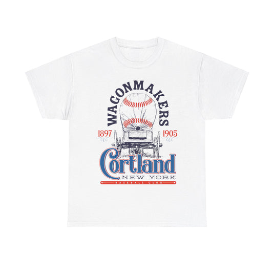 Cortland Wagonmakers Est 1897 New York Baseball T-shirt