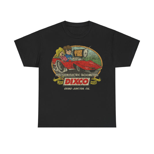 Dixco Tachometer 1958 Car Distressed Print T-shirt