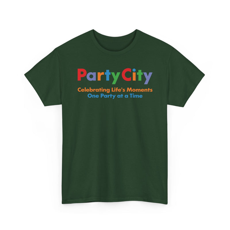 Load image into Gallery viewer, Party City Defunct Party Supply Store T-Shirt Celebrating Life&#39;s Moments Tee
