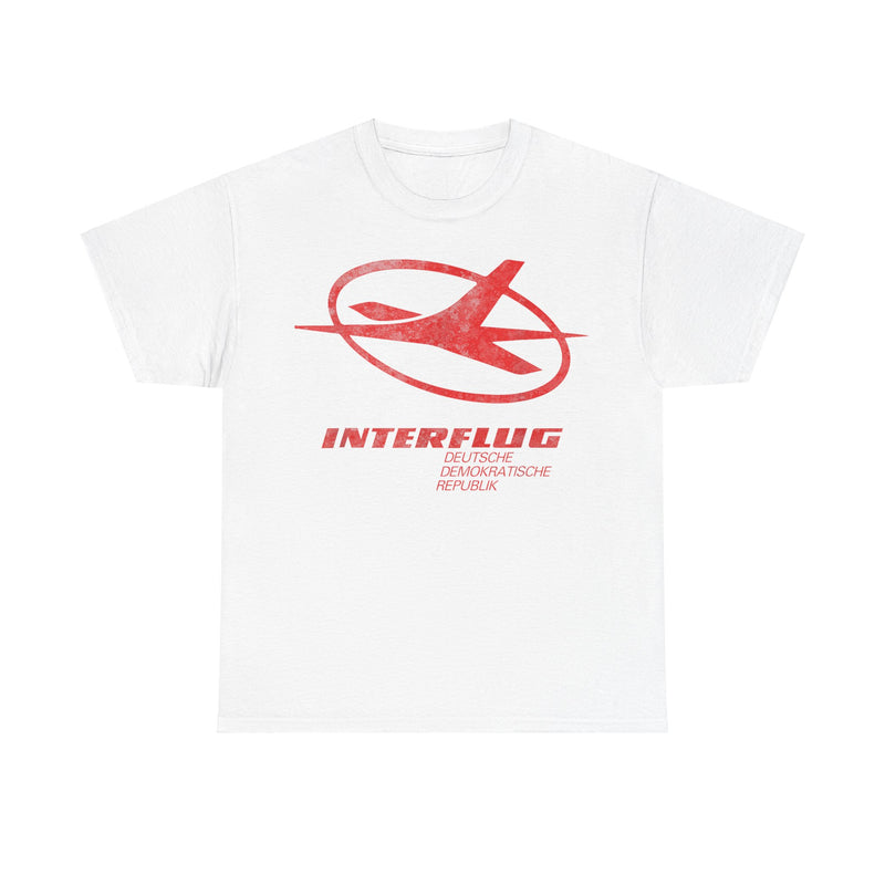 Load image into Gallery viewer, German Interflug Airlines Retro Nostalgic T-shirt
