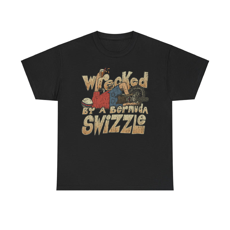 Load image into Gallery viewer, Wrecked by a Bermuda Swizzle 1983 Alcohol Vacation T-shirt
