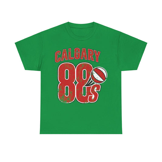 Calgary 88s Canada Red Logo Basketball Team T-shirt