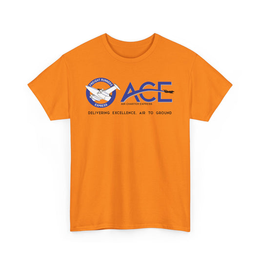 ACE Air Charter Express Delivering Excellence Freight Runners Logo T-shirt