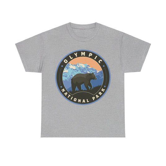 Olympic National Park Washington Round Logo T-shirt