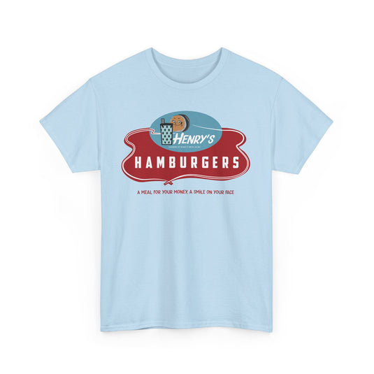 Henry's Hamburgers Vintage Drive-In Chain Restaurant Logo T-Shirt