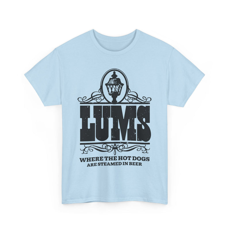 Load image into Gallery viewer, Lums Where Hot Dogs Are Steamed In Beer Vintage Logo T-Shirt
