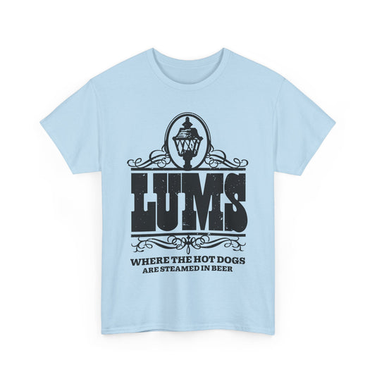 Lums Where Hot Dogs Are Steamed In Beer Vintage Logo T-Shirt