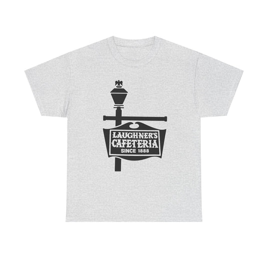 Laughner's Cafeteria T-Shirt - Restaurant Industry Bankrupt Logo Tee