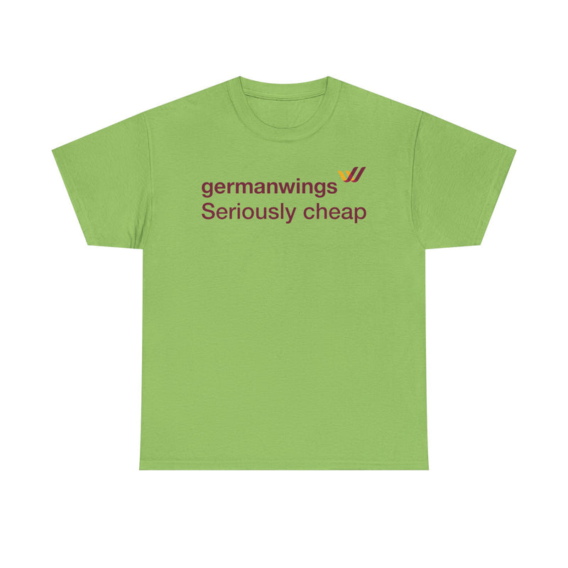 Load image into Gallery viewer, Germanwings Seriously Cheap Lufthansa Subsidiary Vintage Logo T-shirt
