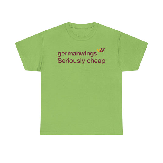 Germanwings Seriously Cheap Lufthansa Subsidiary Vintage Logo T-shirt