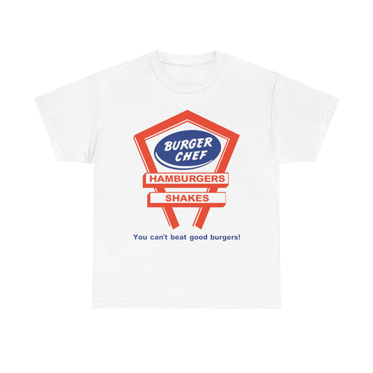 Burger Chef T-Shirt - You Cant Beat Good Burgers - Defunct Fast Food