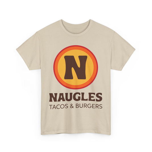 Naugles Tacos & Burgers Vintage Fast Food Logo Restaurant T-Shirt