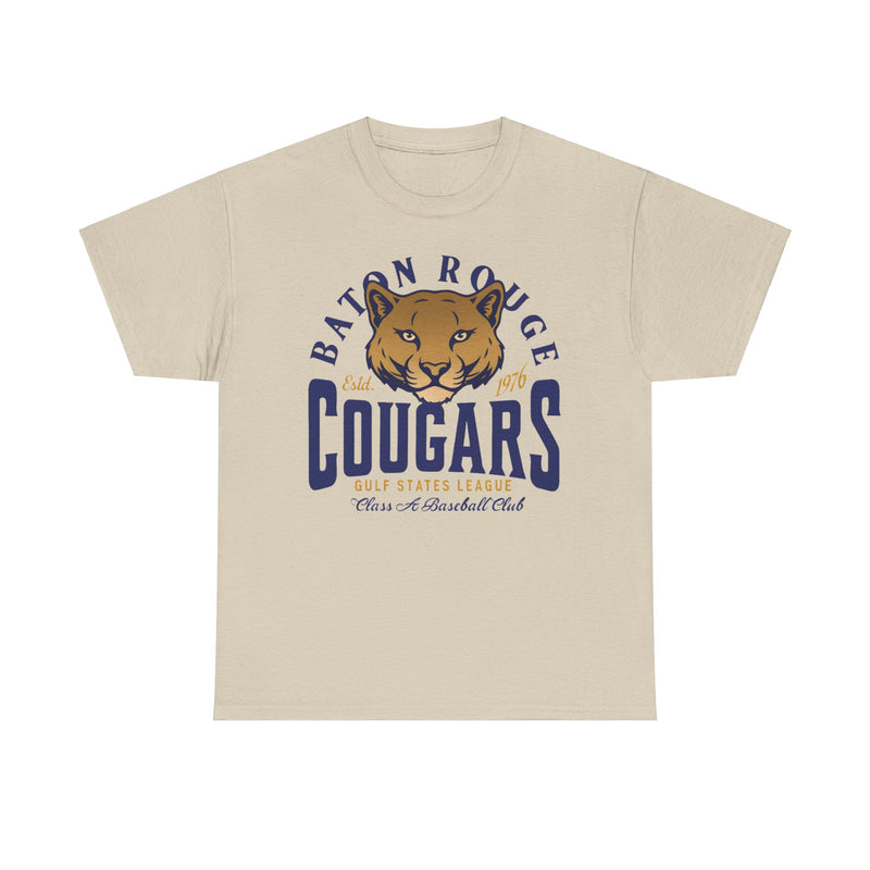 Load image into Gallery viewer, Baton Rouge Cougars Est 1976 Louisiana Baseball Team T-shirt
