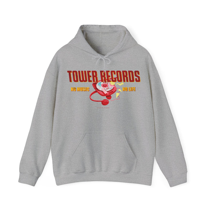 Load image into Gallery viewer, Tower Records No Music No Life Retail Store Pullover Hoody
